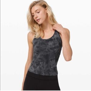 Lululemon Cool Racerback Shorter *Nulu- Diamond Dye/ Graphite Grey